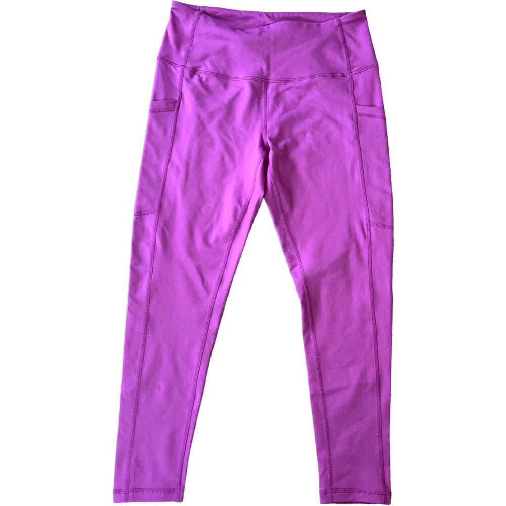 EUC Zella Active Running Yoga Training Sport Ankle Leggings Pink Women's Size M